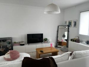 Photo de galerie - Salon entièrement repeint murs et plafond