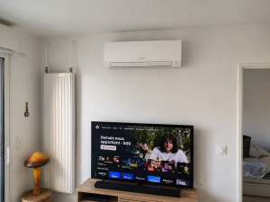 Photo de galerie - Installation d'une climatisation dans un logement .