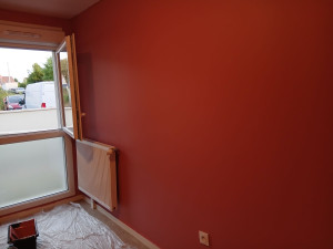 Photo de galerie - Peinture couleur rose de mai  pour chambre bébé 