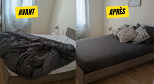 Photo de galerie - Lit fait dans un appart hôtel 