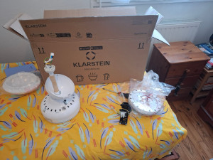 Photo de galerie - Montage ventilateur de plafond Karstein 
