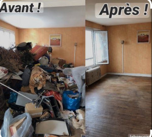 Photo de galerie - Débarras avant et après