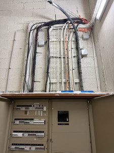 Photo de galerie - Passage de cable et câblage tant