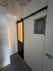 Photo de galerie - Pose de porte coulissante 