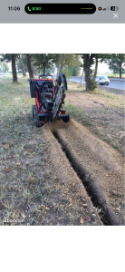 Photo de galerie - Trancheuse de sol 20/40/60cm de profondeur et 12cm de largeur 