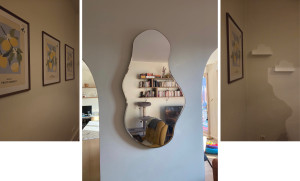 Photo de galerie - Fixation des cadres, miroir et d'étagères.