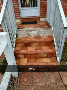 Photo de galerie - Dépose de  l'ancienne  carlage  escalier 