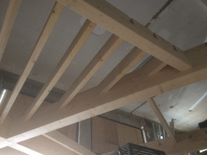 Photo de galerie - Solivage sur platine queue darronde 