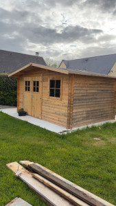 Photo de galerie - Dalle pour cabane de jardin
