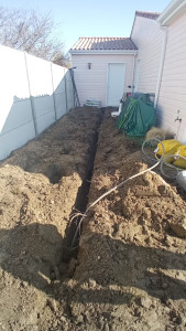 Photo de galerie - Tranchée pour passage de câble 