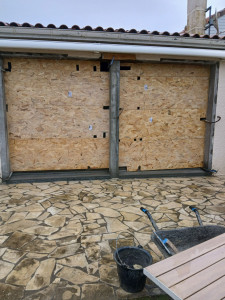 Photo de galerie - Réalisation 2 baie de 2m avec seuils encastré 