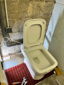 Photo de galerie - Pose de sanibroyeur