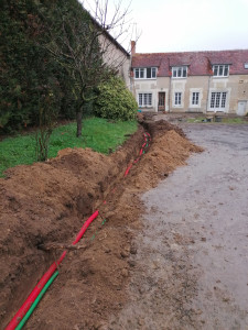 Photo de galerie - Tranché pour passage des fourreaux 
