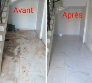 Photo de galerie - Nettoyage d'un bas d'immeuble