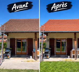 Photo de galerie - Nettoyage toiture 