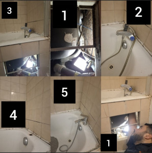 Photo de galerie - Démonter un ancien robinet de baignoire et le remplacer
