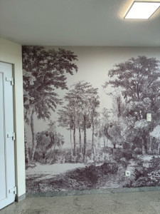 Photo de galerie - Pose d’un papier panoramique 