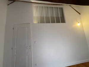 Photo de galerie - Création d’une cloison de séparation avec verrière haute 