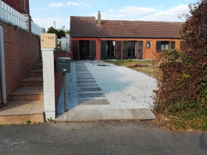 Photo de galerie - Aménagement d' une entrée  de maison