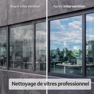 Photo de galerie - Nettoyage vitrine