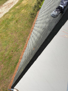 Photo de galerie - Avant nettoyage de gouttière 