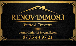 Photo de galerie - Renovimmo83 
entreprise de maçonnerie et rénovation 
25 ans d expérience 
Fondation 
maçonnerie 
Carrelage 
Placoplatre 
Toiture
Enduit 
menuiserie 
site renovimmo83.com