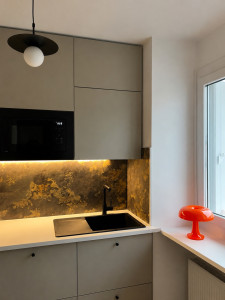 Photo de galerie - Conception, gestion des achats et suivi de chantier pour la rénovation de cette cuisine
