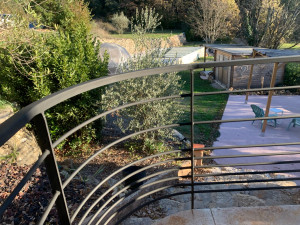 Photo de galerie - Après restauration de barrière fer forger