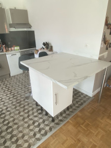 Photo de galerie - Montage et installation îlot de cuisine