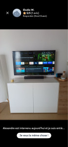 Photo de galerie - Pose de téléviseur sur support mural 