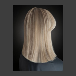 Photo de galerie - Balayage, patine et coupe brushing 