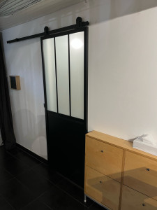 Photo de galerie - Pose de porte coulissante 
