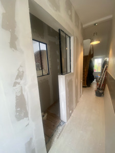 Photo de galerie - Je viens de réaliser un couloir avec une verrière pour un ami 