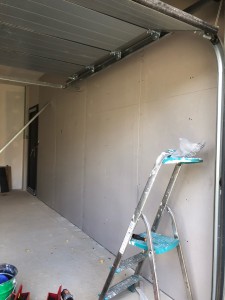 Photo de galerie - Isolation du mur au garage. 
