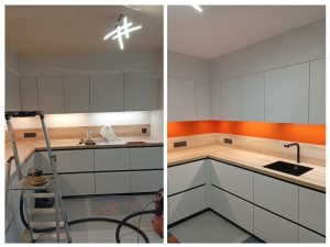 Photo de galerie - Mise en peinture après la pose d'une nouvelle cuisine 