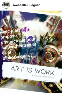 Photo de galerie - Spectacle pour adultes,  conte musical,  pour théâtres et médiathèques. 1h45 projeté dans l'estuaire de la Laïta en Bretagne. 
