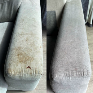 Photo de galerie - Avant après d’un canapé 