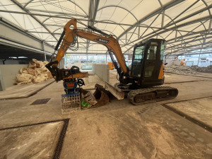 Photo de galerie - Chantier réemploi marché couvert 