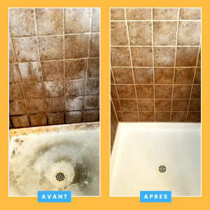 Photo de galerie - Propre et étincelante ! Cette douche a l'air neuve à nouveau ! ??