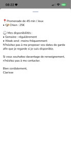 Photo de galerie - Garde de vos compagnons - Visites - Promenades 