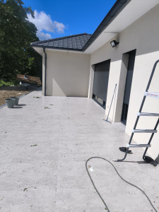 Photo de galerie - Photo avant la pose de pergola bioclimatique 