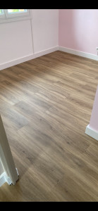 Photo de galerie - Pose parquet dans une chambre 