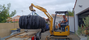 Photo de galerie - Mini pelle Komatsu 1T7
transport sur remorque 