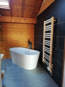 Photo de galerie - Salle de bain avec baignoire centrale