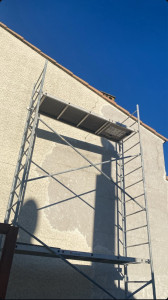 Photo de galerie - Décapage façade ancien enduit 