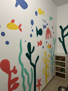 Photo de galerie - Fresque salle de bain enfant 