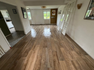 Photo de galerie - Carrelages effet parquet 