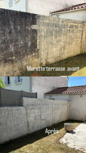 Photo de galerie - Nettoyage murette 