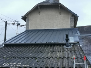 Photo de galerie - Réalisation d'une toiture en tôle bac acier 