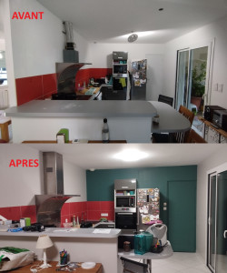 Photo de galerie - Peinture murs cuisine